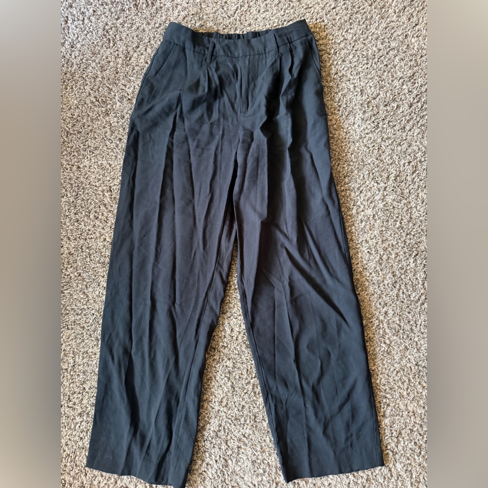 a new day Black Wide Leg Pants with Relaxed Drape